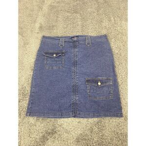 Vtg Parkers Jeans Skirt Womans 3XL XXXL High Rise Y2K 90s Denim Pencil Skirt USA